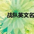 战队英文名字大全要霸气（战队英文名）