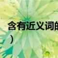 含有近义词的四字词语（含有颜色的四字词语）