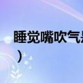 睡觉嘴吹气是什么毛病（睡觉吹气活不过7年）