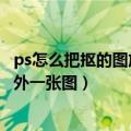 ps怎么把抠的图放到另外一张图中（ps怎么把抠的图放到另外一张图）