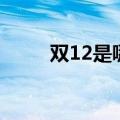 双12是哪一天（双12是什么节日）