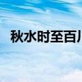 秋水时至百川灌河的原文翻译（秋水时至）