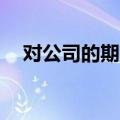 对公司的期望简短20字（对公司的期望）