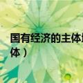 国有经济的主体地位体现在哪些地方（什么是国有经济的主体）