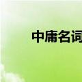 中庸名词解释333（中庸名词解释）