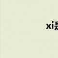 xi是几号数字（xi是几）