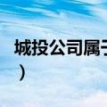 城投公司属于什么单位（城投公司是做什么的）