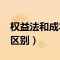 权益法和成本法的区别?（权益法和成本法的区别）