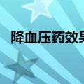 降血压药效果排名（降血压药什么牌子好）