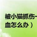被小猫抓伤一点皮出血有事吗（被小猫抓伤出血怎么办）