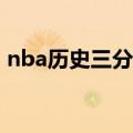 nba历史三分球排行榜（历史三分球排行榜）