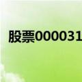 股票000031股票价格多少（股票000031）
