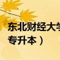 东北财经大学专升本招生计划（东北财经大学专升本）