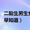 二胎生男生女早知道最准确的（二胎生男生女早知道）