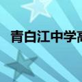 青白江中学高中录取分数线（青白江中学）