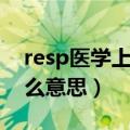 resp医学上是什么意思啊（resp医学上是什么意思）