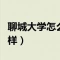 聊城大学怎么样有保研资格吗（聊城大学怎么样）