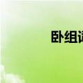 卧组词语带拼音（卧组词语）