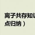 离子共存知识点归纳高中化学（离子共存知识点归纳）