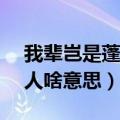 我辈岂是蓬蒿人 (唐诗七言)（我辈岂是蓬蒿人啥意思）