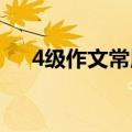 4级作文常用短语（四级作文常用短语）