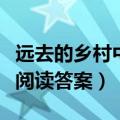 远去的乡村中远去的是什么意思（远去的乡村阅读答案）