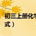 初三上册化学方程式配平（初三上册化学方程式）