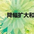 降幅扩大和降幅收窄是加还是减（降幅）