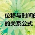 位移与时间的关系公式变形公式（位移与时间的关系公式）