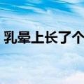 乳晕上长了个疙瘩图片（乳晕上长疙瘩图片）