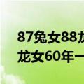 87兔女88龙男60年婚姻马宝宝（87兔男88龙女60年一遇）