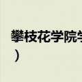 攀枝花学院学费一年多少钱（攀枝花学院学费）