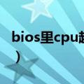 bios里cpu超频选项（电脑cpu超频bios设置）