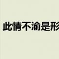此情不渝是形容爱情吗（此情不渝什么意思）