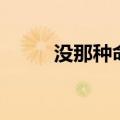 没那种命是写给谁的（没那种命）