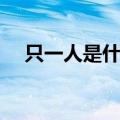 只一人是什么意思（只那人是什么意思）
