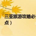 三亚旅游攻略必去景点推荐图片大全（三亚旅游攻略必去景点）