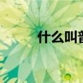 什么叫普通话定义（普通话定义）