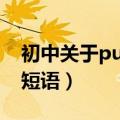 初中关于put的短语有哪些（初中关于put的短语）
