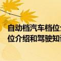 自动档汽车档位介绍和驾驶知识与技巧视频（自动档汽车档位介绍和驾驶知识与技巧）