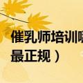 催乳师培训哪里最正规广州（催乳师培训哪里最正规）