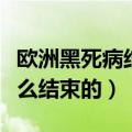 欧洲黑死病结束后发生了什么（欧洲黑死病怎么结束的）