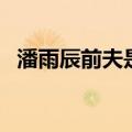 潘雨辰前夫是谁（潘雨辰的三个老公是谁）