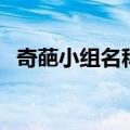 奇葩小组名称创意（有创意的奇葩小组名）