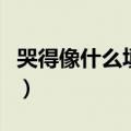 哭得像什么填空词语二年级上册（哭得像什么）