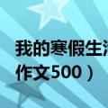 我的寒假生活作文500字优秀（我的寒假生活作文500）