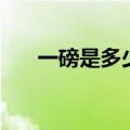 一磅是多少克多少斤（一磅是多少克）