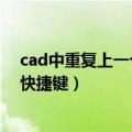 cad中重复上一个操作命令的快捷键（cad重复上一个命令快捷键）