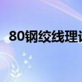 80钢绞线理论重量表（钢绞线理论重量表）