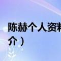 陈赫个人资料简介个人经历（陈赫个人资料简介）